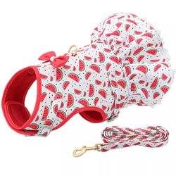 NEW Watermelon Dress Dog Harness Small/Medium
