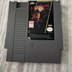 Nintendo NES A Nightmare on Elm Street Authentic Tested w/ Protector Case