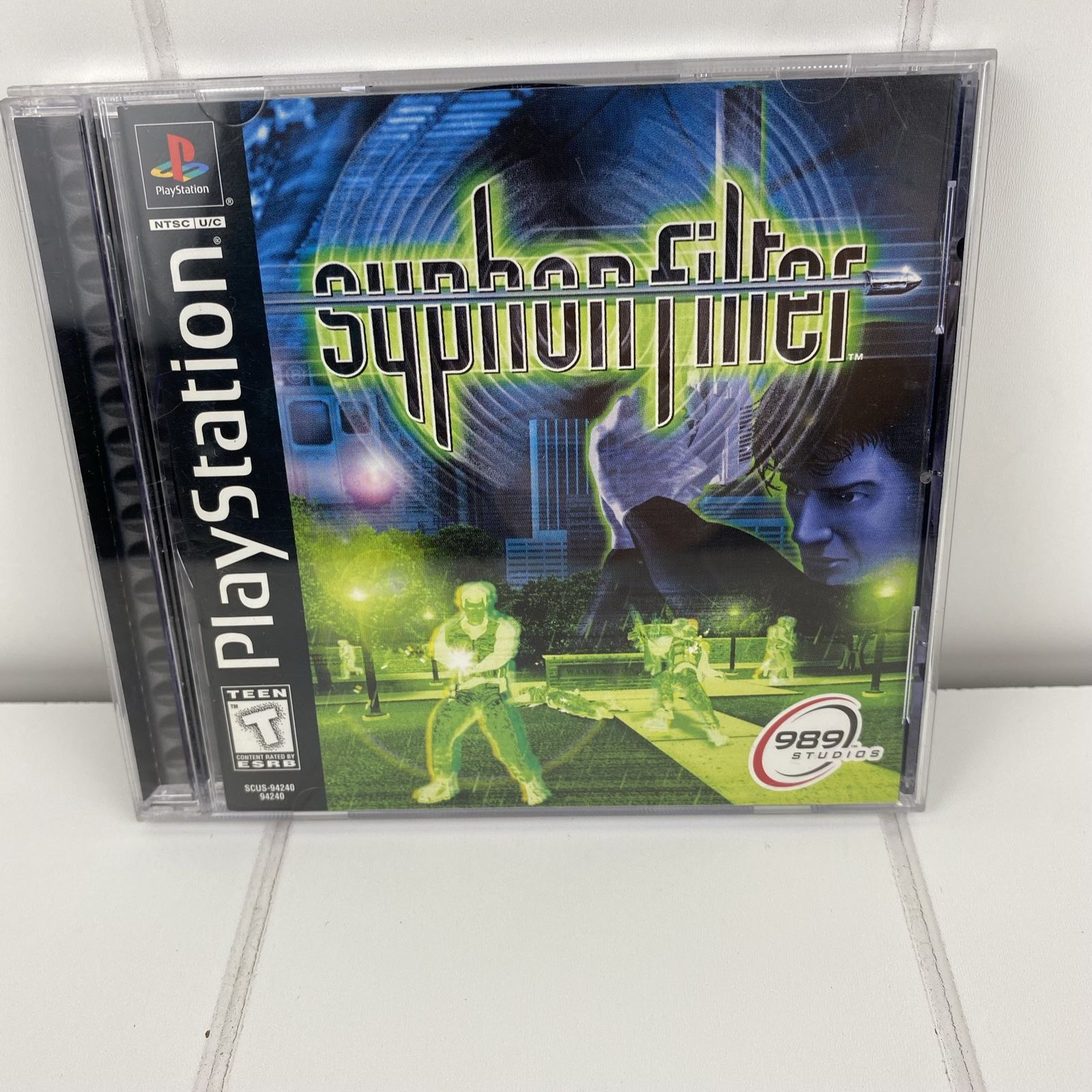 Syphon Filter Playstation 1, 1999 PS1 Black Label CIB w/Reg Card