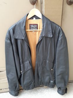 Leather Bomber Jacket 