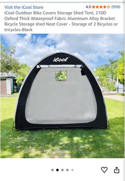 Bike storage tent