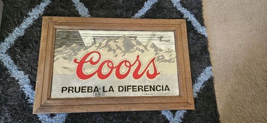 Framed Coors Mirror 