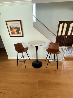Arhaus Bar table and bar stools