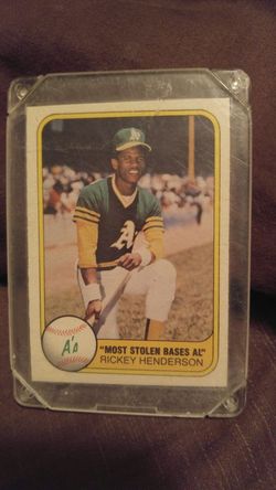 Ricky Henderson 1981 Fleer Card