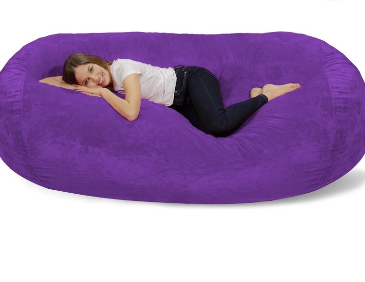 Full Size Purple Bean Bag