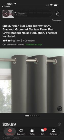 2pc 37"x96" Sun Zero Tedrow 100%