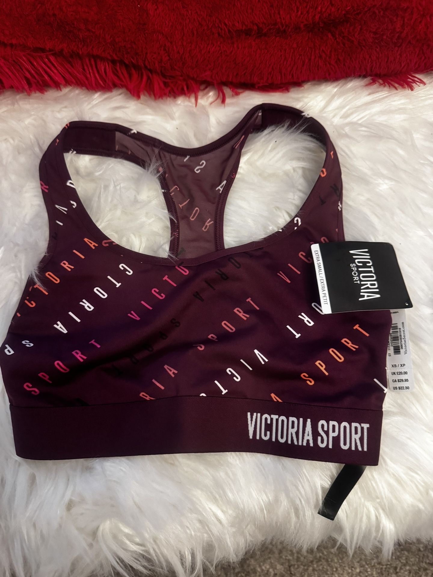 Pink Sports Bra  Xs