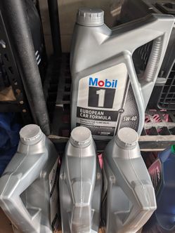 Mobile 1, 5w-40, 5 quart jugs unopened