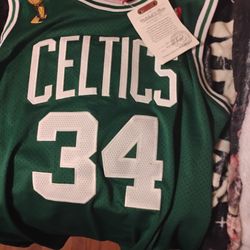 Paul Pierce Mitchell And Ness Auto Autograph Jersey Beckett Coa 