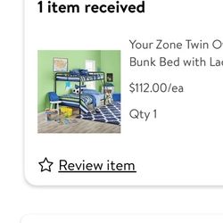 2 Metal Twin Bunk Bed 