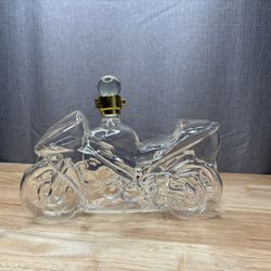 Streetbike Motorcycle Shaped Glass Whiskey Decanter