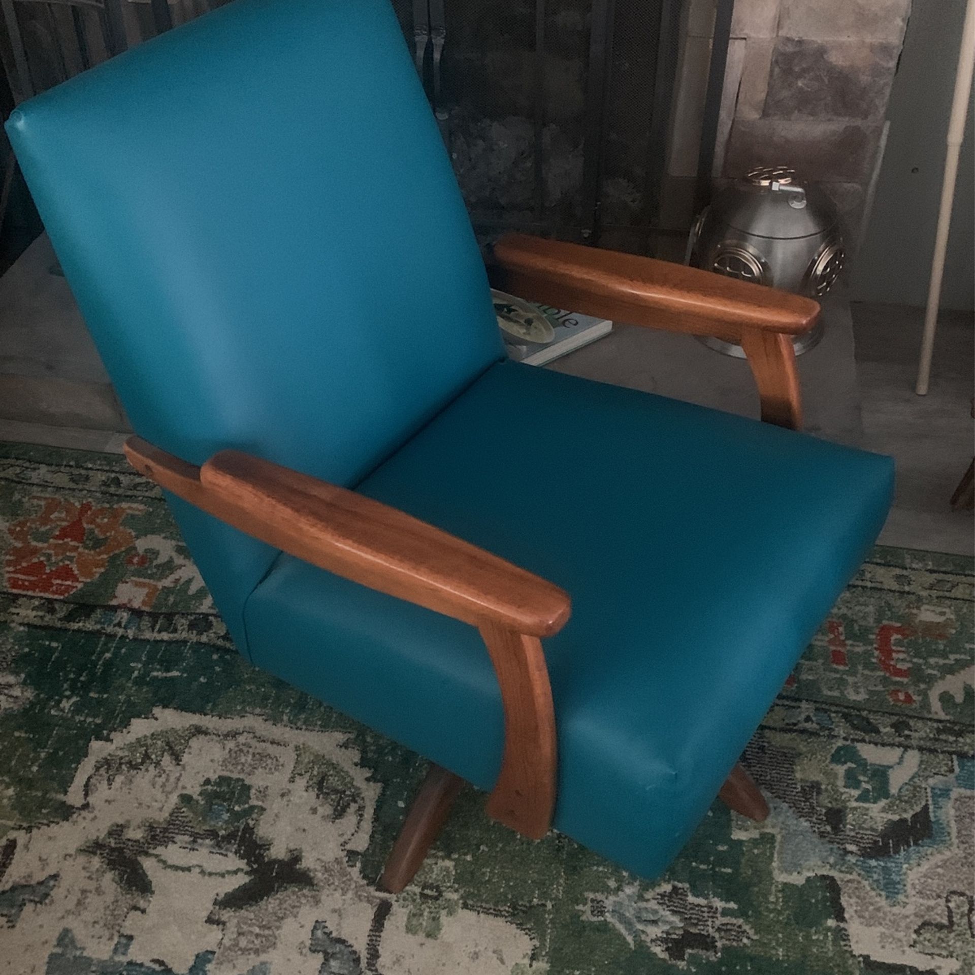 Vintage Mid Century Rocker Recliner