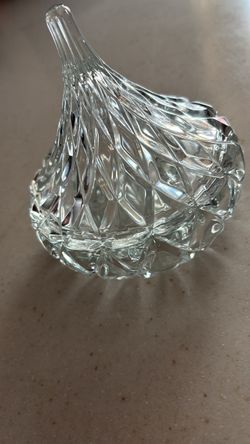 Hershey's Kiss Crystal Glass Figurine