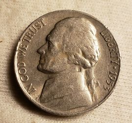 1953 S Jefferson Nickel "S" over "D" mint mark