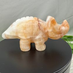 Crystal Fire Quartz Dinosaur 