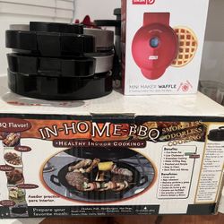 Appliance Collection! George Foreman Grill, In Home BBQ, Waffle Maker