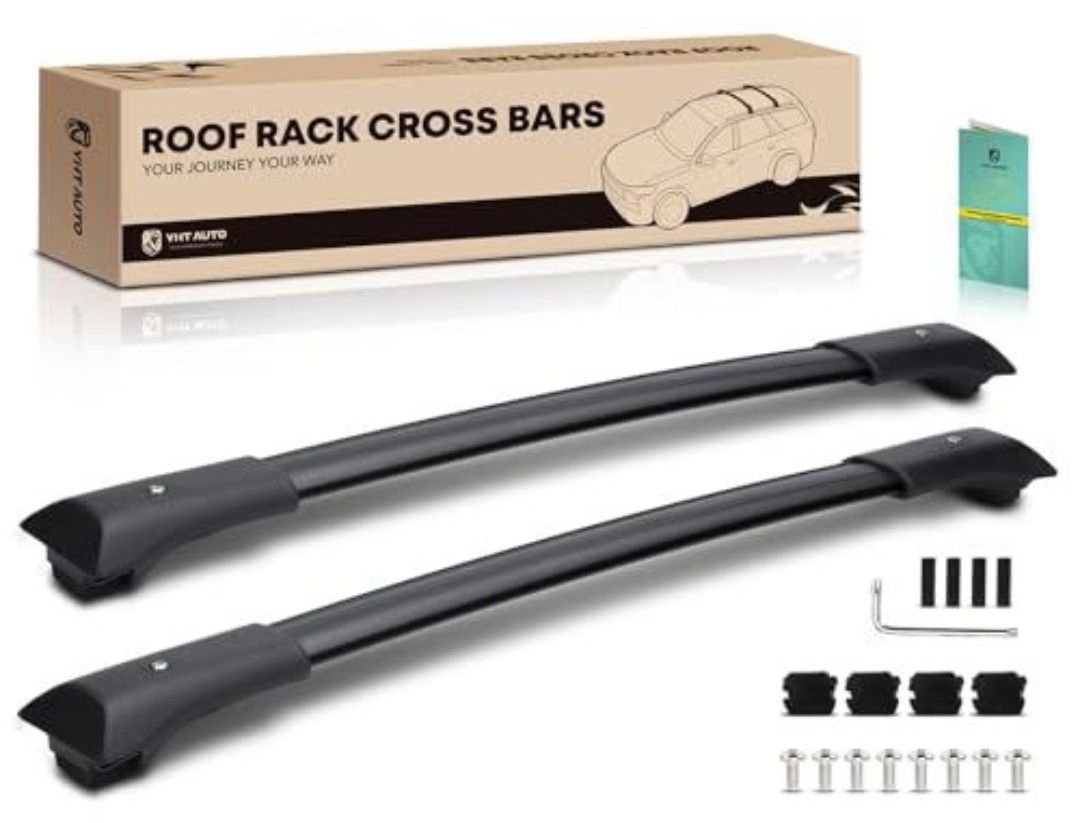 GMC Acadia 2011-2016, Sport Utility Aluminum Lockable 165 lbs Roof Rack Cross Bars
