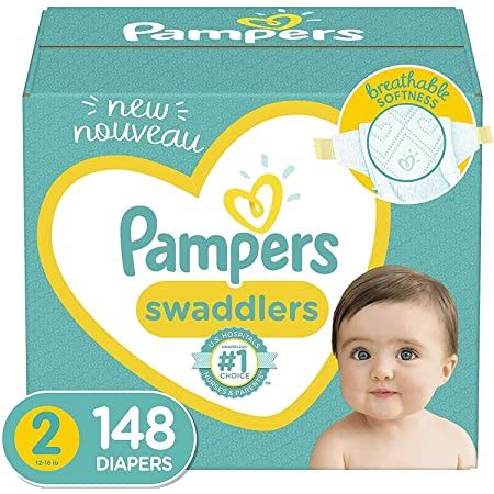 Size 2 Pampers 148 Count 