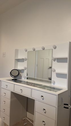 White vanity