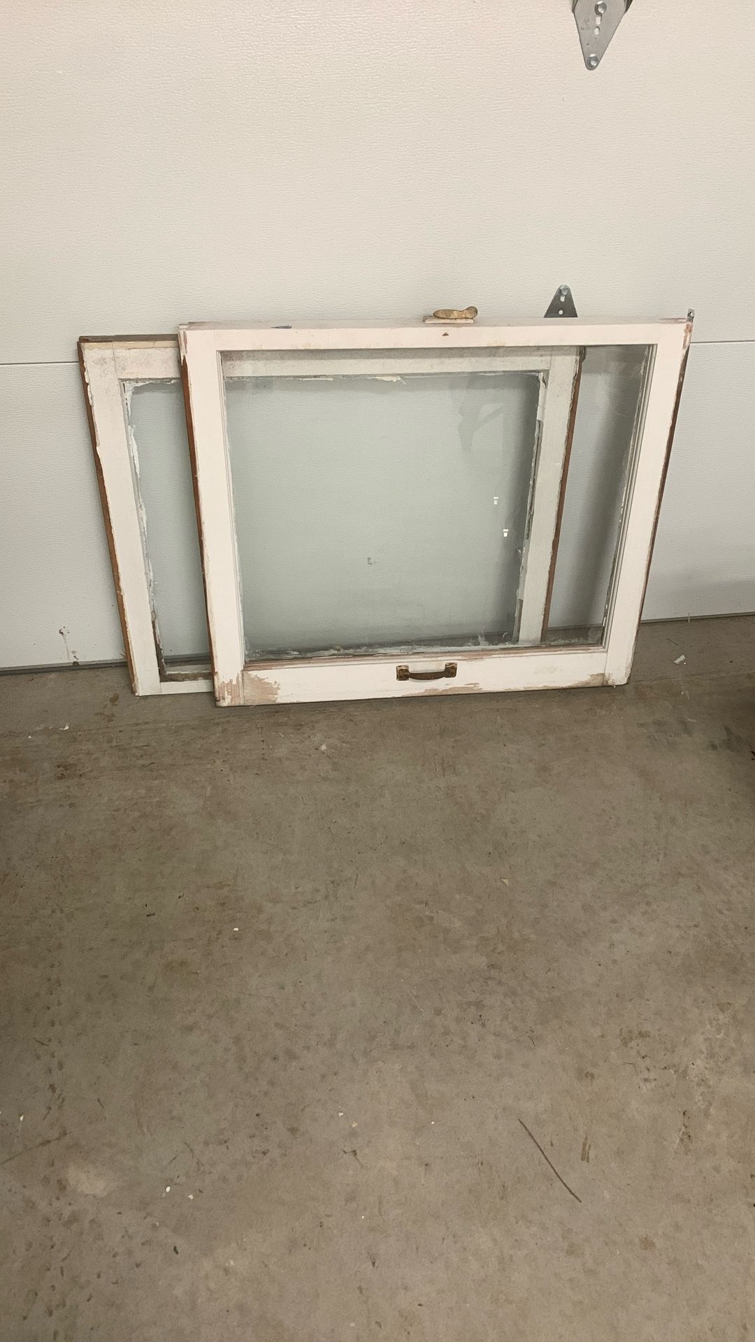 80 Yr Old Vintage Window Sashes 24”X 28” for glass art canvases