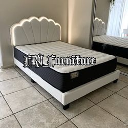 New Queen Bed Frame With Mattress