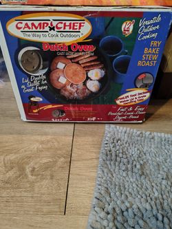 🔥 Camp Chef 12" Cast Iron Dutch Oven – Excellent Condition!