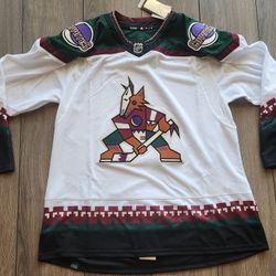 Arizona Coyotes Authentic Adidas PrimeGreen Blank White Kachina Jersey Sz56 