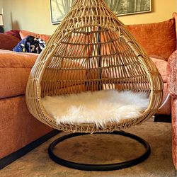 Pet egg chair bed