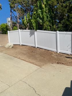 Vinyl fence
