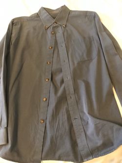 Men’s Eddie Bauer blue medium shirt long sleeve