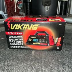 VIKING 2/8/15 Amp Automatic Microprocessor-Controlled Battery Charger