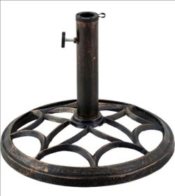 19 lb cast iron umbrella base brand new