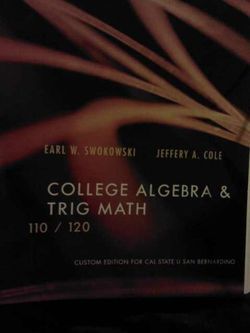 Csusb math 110 book in good condition