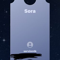 Sora codes for sell