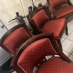 4 Antique  Mahogany Chairs 