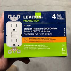 Gfci  Leviton 15Amp 125v 4 Pack