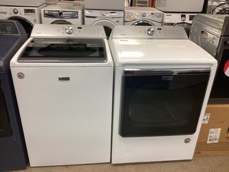 Maytag Bravos XL 5.3 cu.ft. Top Load Washer and 7.5 cu.ft. Vented Electric Dryer Set