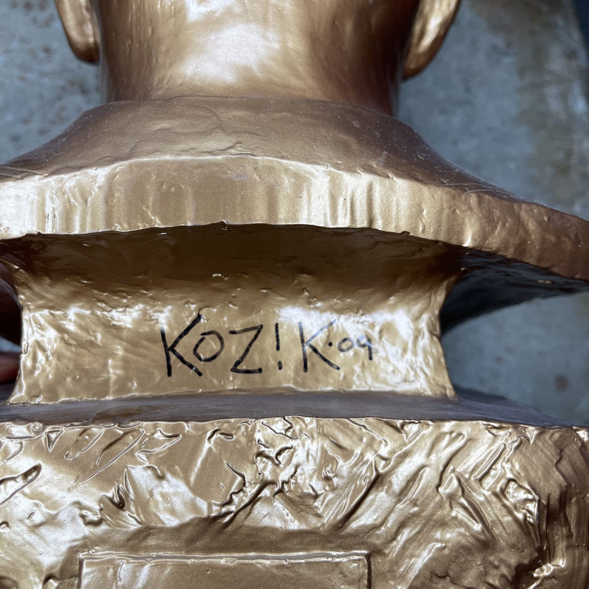 Smokin Joe Bust by Frank Kozik autographed