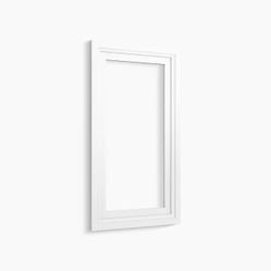 KOHLER K- Damask Medicine Cabinet Surround, 15-Inch, Linen White

