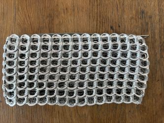 Vintage Pull tab Zippered Clutch