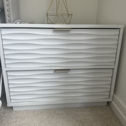 Bedside Table Two Drawer 