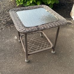 Outdoor Side Wicker Side Table 