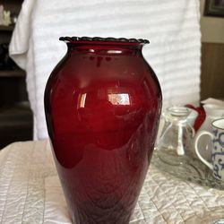 Vintage Royal Ruby Vase