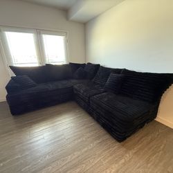 Black 2 Piece Couch