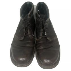 Ecco Ankle Boots Men Size 47 US 13 Brown Leather Upper
