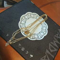 NEW LOCKET & STRANDS OF CHAINS ( NECKLACE).    PICK ⛏️ UP ONLY