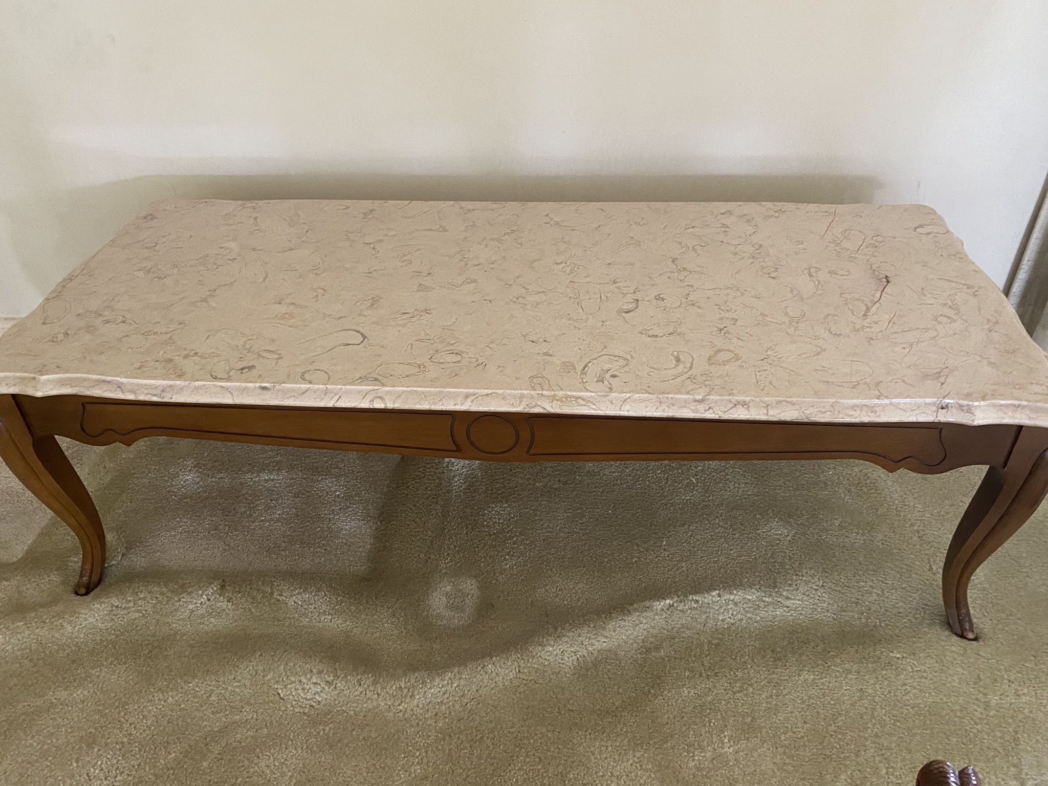 Antique Marble Coffee Table