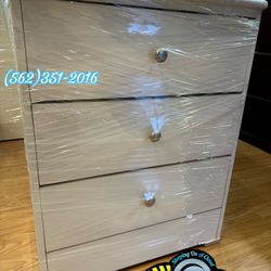 Three Drawer Nightstand Compressed New