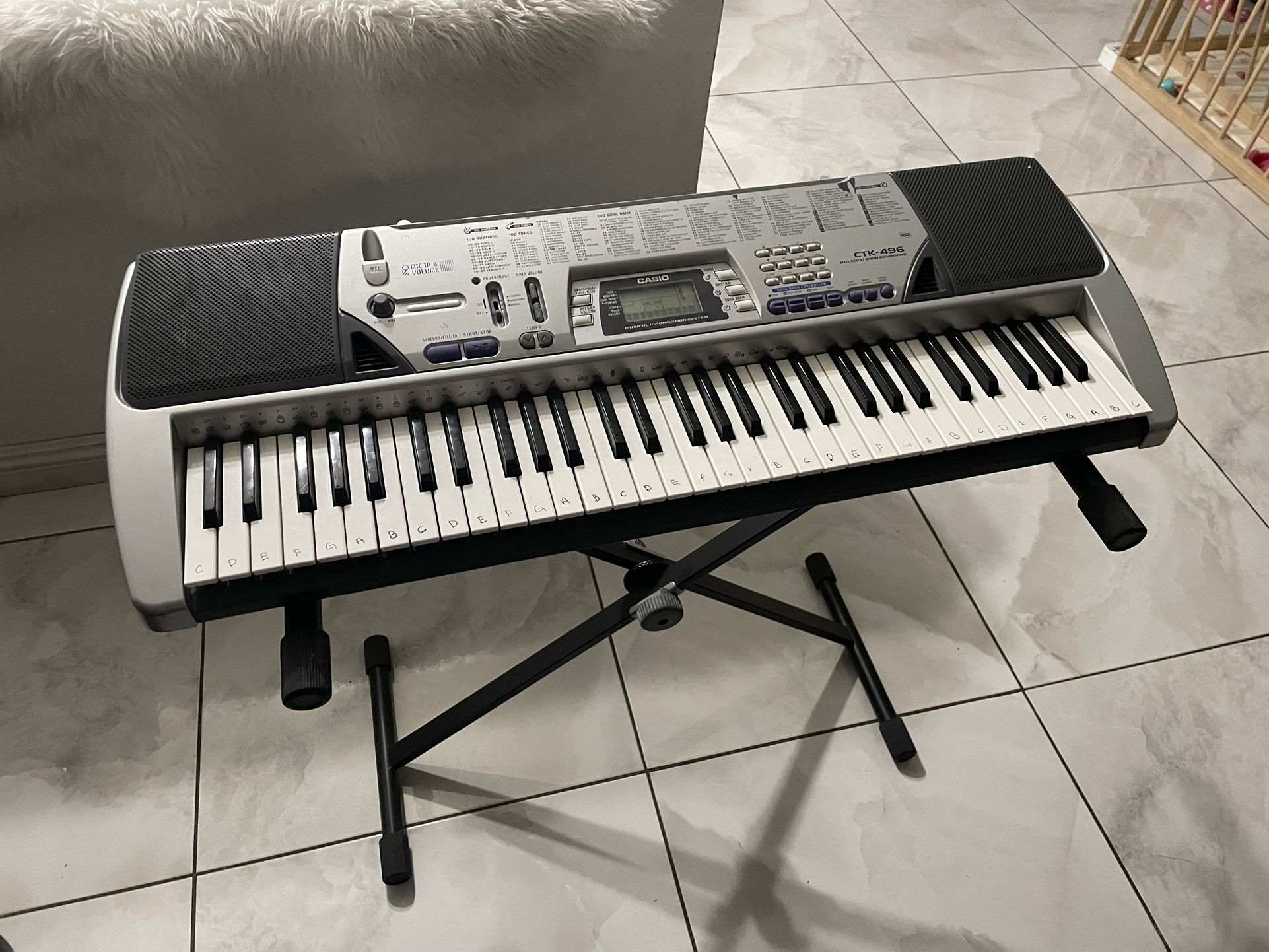Casio Keyboard ctk-496