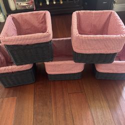 Pottery Barn. Storage Woven Utility Baskets 